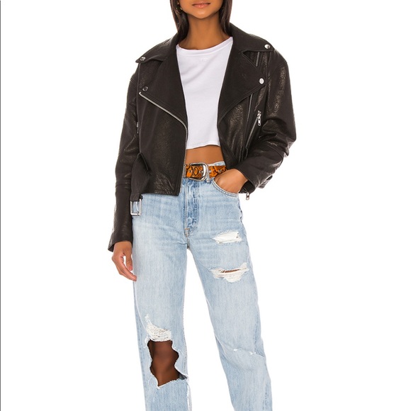 GRLFRND Charlie Leather Moto Jacket - Picture 2 of 6